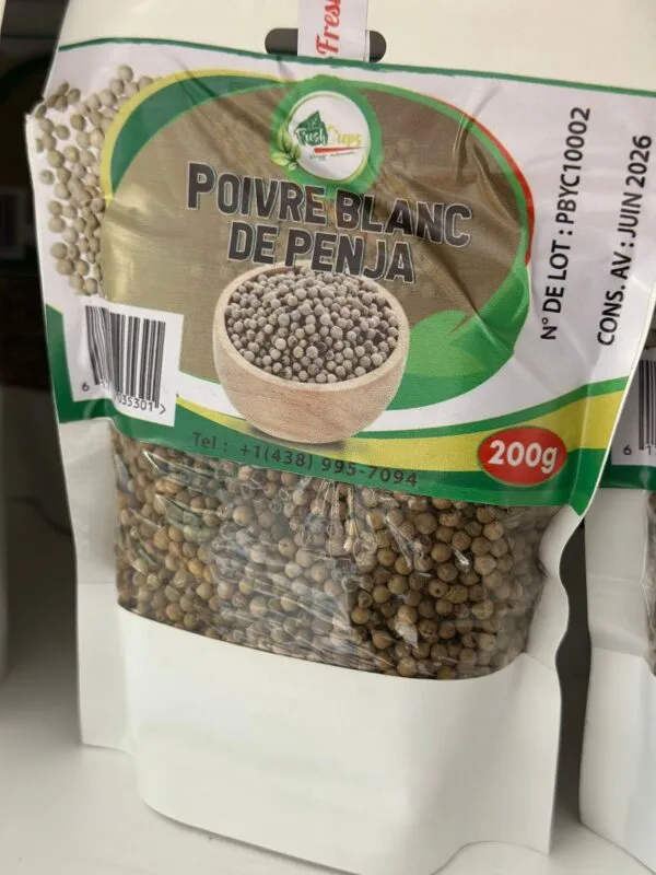 Poivre blanc en grain