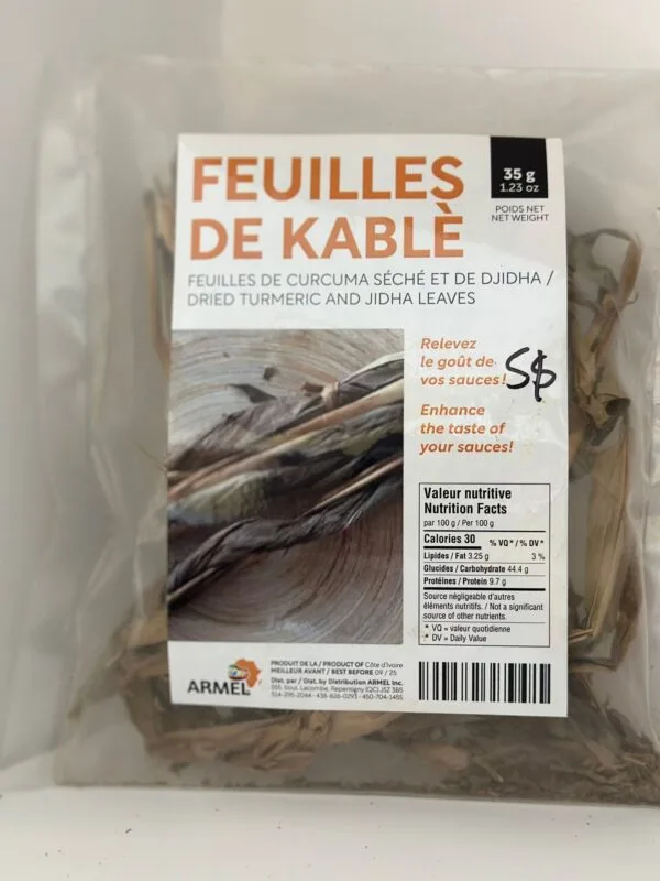 Feuille De Kablè / Feuille De Curcuma