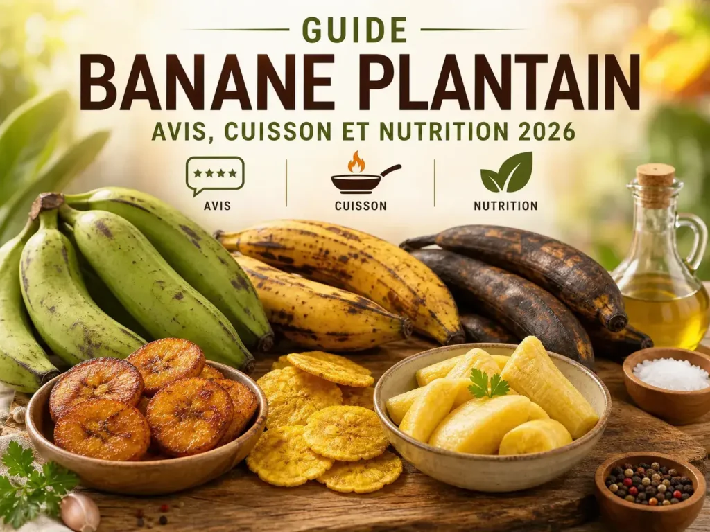 Guide banane plantain | Avis, cuisson et nutrition 2026